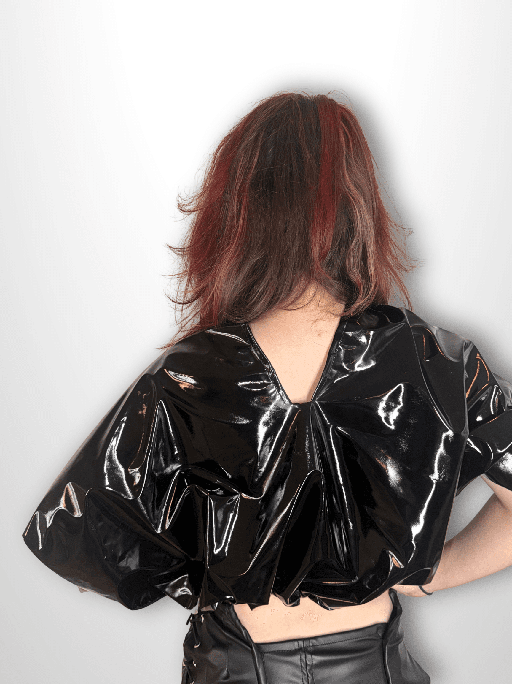 MIRROR BUCKET TOP in black — tops by Berlakva, photo 5